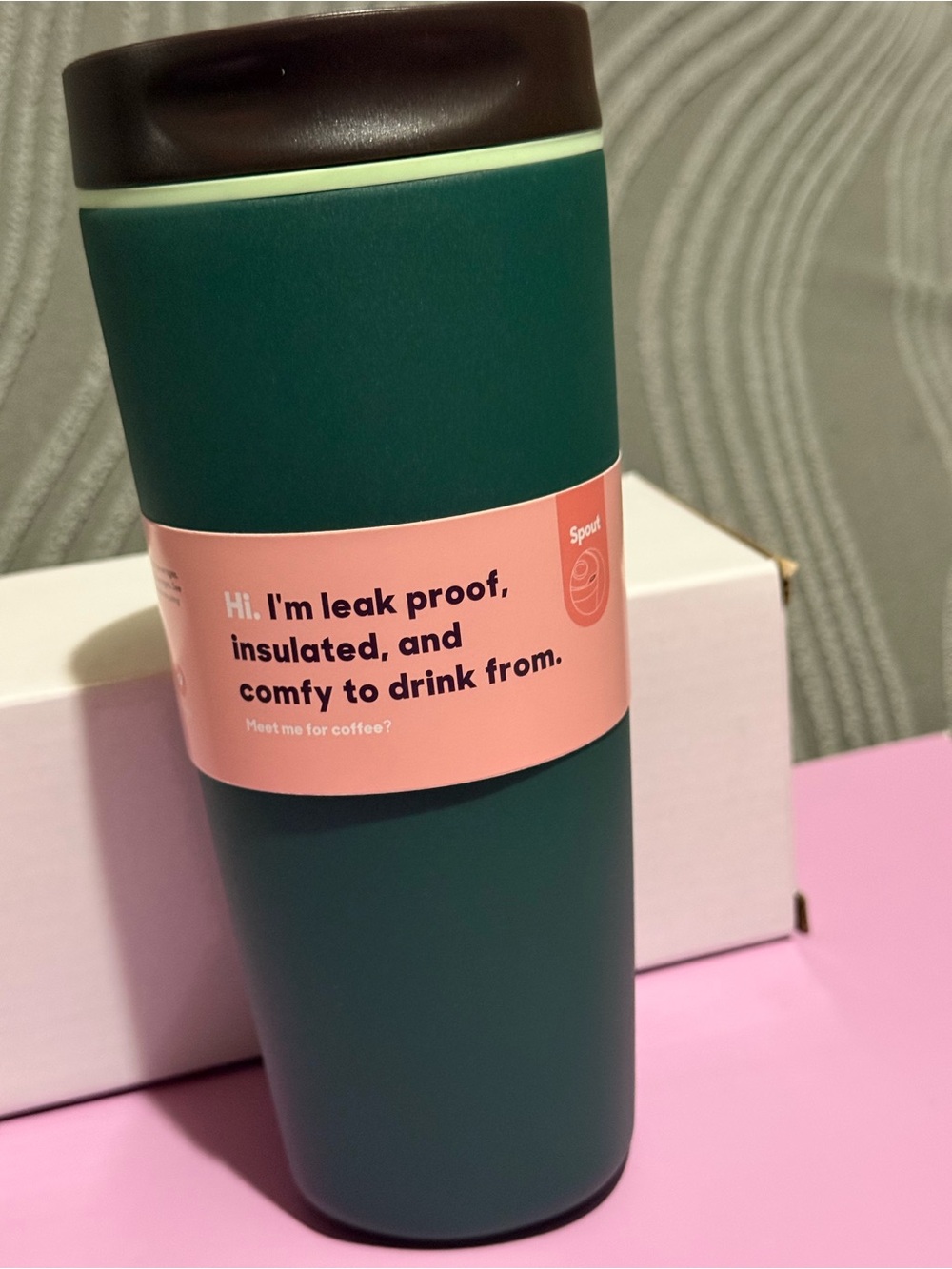 forest Green smoothsip 20oz stainless steel tumbler